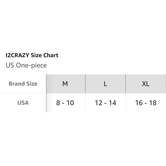 I2Crazy Women's One Piece Swimsuit Mesh V-Neck Monokini Tummy Control Large - Picture 4 of 4